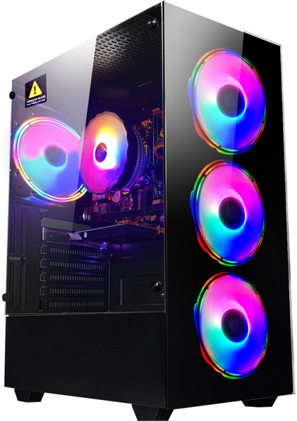 FF538 İ7-10700F 16RAM 512SSD RTX3050 23.6t-Curved Gaming Pc
