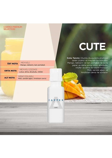 Cute 250 Ml. Koku Kartuşu Auramax PRO1200 S ve L Uyumlu