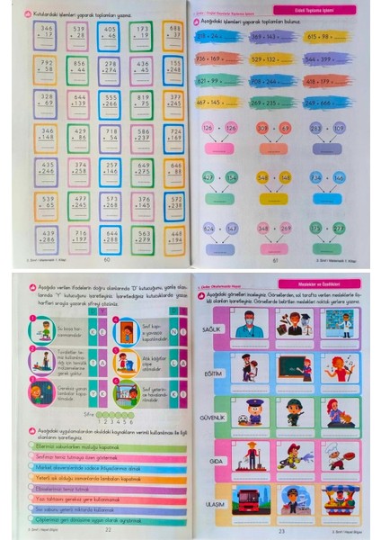 3. Sınıf Etkinlikli Çalışma Seti 5 Kitap