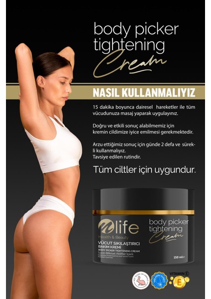 Vücut Sıkılaştırıcı Krem Onarıcı Tüm Ciltler 2X150 ml