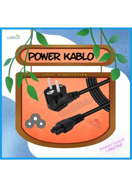 Notebook Adaptör Şarj Kablosu - Asus Hp Dell Lenovo Dizüstü Bilgisayar Monitörü Yonca Power Kablosu Yonca Power fiyatları
