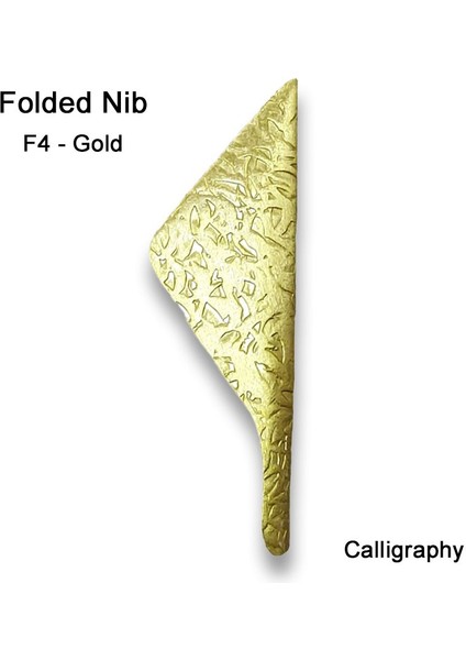Pratikpen Kaligrafi Kalem Ucu : Gold : F4
