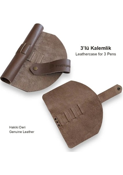 Deri Kalemlik : 3' Lü