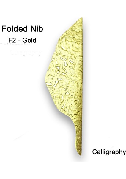 Pratikpen Kaligrafi Kalem Ucu : Gold : F2