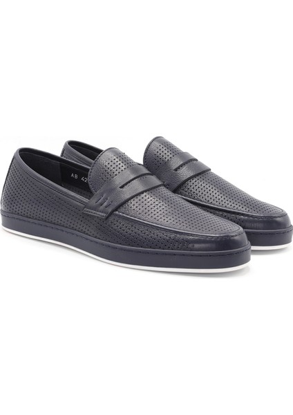 L4209 Erkek Loafer Ayakkabı Lacivert