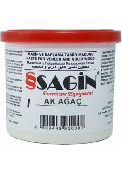 Sagin Ahşap Tamir Macunu (200 Gr.) Akçaağaç