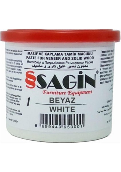 Sagin Ahşap Tamir Macunu (200 Gr.) Beyaz
