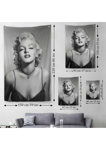 Marilyn Monroe Duvar Örtüsü - HALISI-6043 modelleri