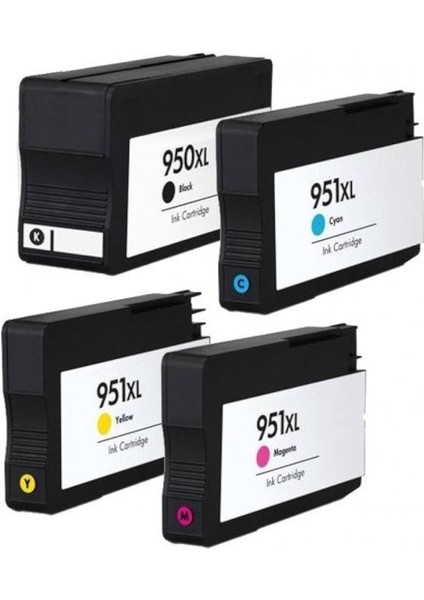 Hp 950XL 951XL Muadil Kartuş Seti Tüm Renkler