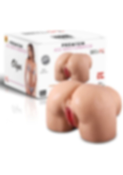 Zaga Oyun Masturbator Olga - Realistik  Vajinal 2 In 1 Titreşimli Suni Kalça Vajina