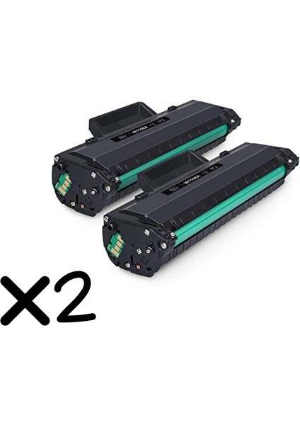 Hp 106A Muadil Toner W1106A Çipli 2'li Paket