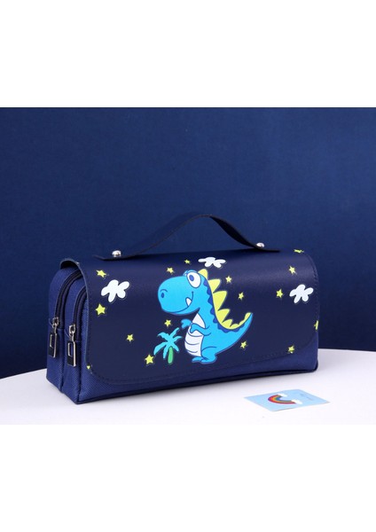 Uzay Astronot Üç Katmanlı Kalem Kılıfları Kızlar Kutu Sevimli Kore Kırtasiye Malzemeleri Okul Kız Kiti Kawaii Sabit Kawai (Yurt Dışından)