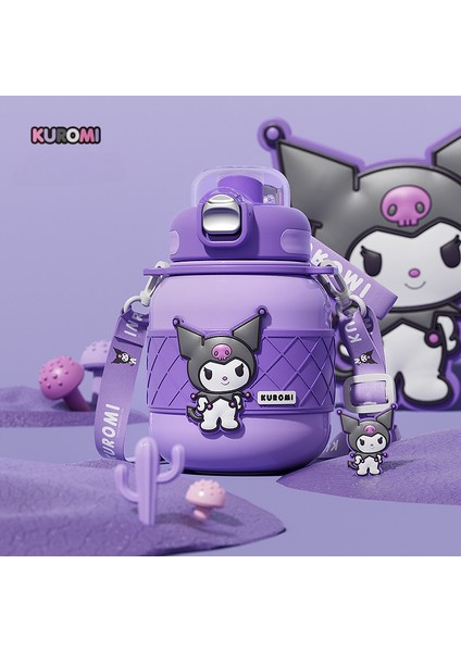 Sanrio Termos Kupası, Saman Kupası, Yağ Pot Göbek Termos Kupası, Sevimli Karikatür Çift Içme Kupası (Yurt Dışından)