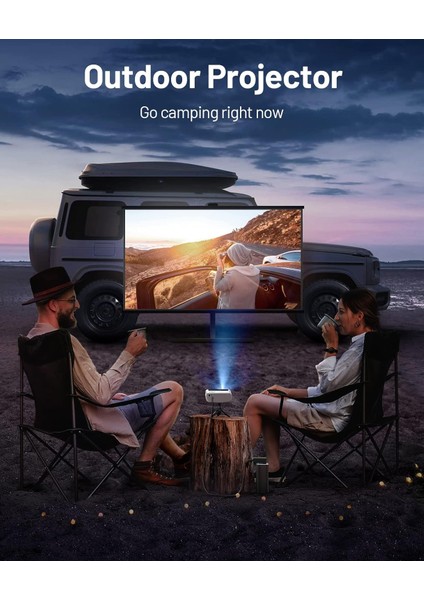 1080P Full Hd Taşınabilir Dış Mekan Projektörü, 12000L indirimleri