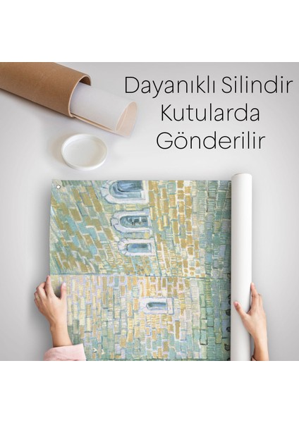 Vincent Van Gogh Tutuklular Çemberi Duvar Örtüsü-Halısı -6445 indirimleri