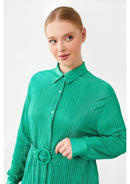 Benetton Poly Plise Gömlek Takım
