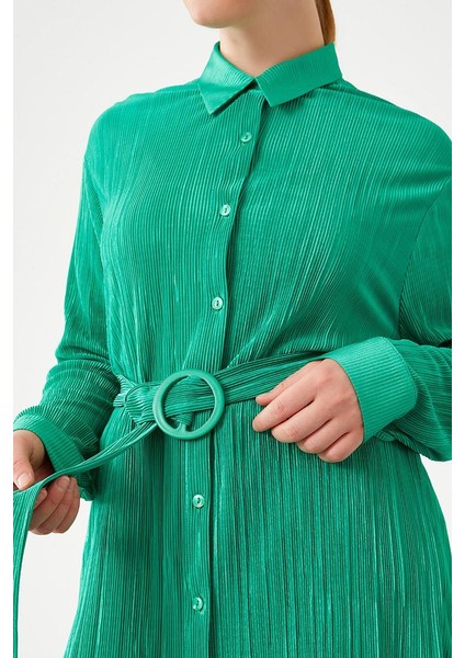 Benetton Poly Plise Gömlek Takım