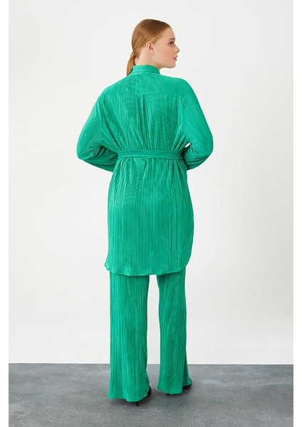 Benetton Poly Plise Gömlek Takım