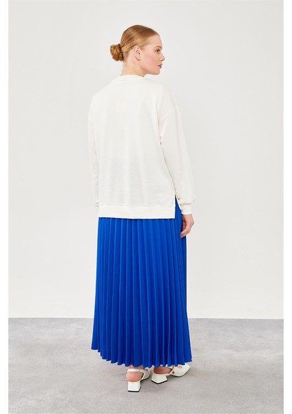 Saks Nakışlı Plise Etekli Sweat Takım fırsatları