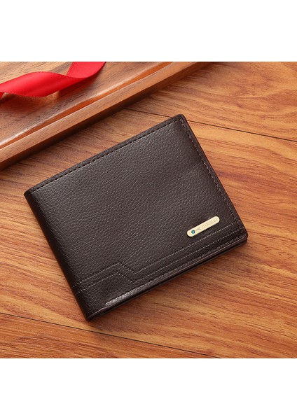 Erkek Bifold Cüzdan Casual Kısa Cüzdan (Yurt Dışından)
