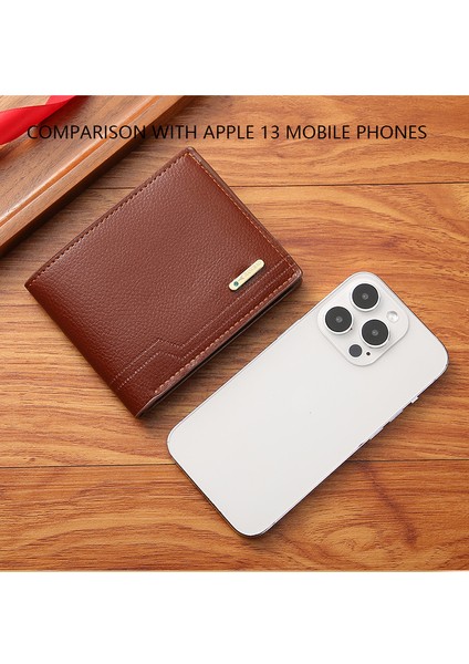 Erkek Bifold Cüzdan Casual Kısa Cüzdan (Yurt Dışından)