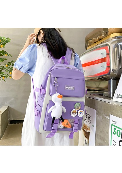 Büyük Kapasiteli Moda Sırt Çantası Yeni Çocuk Çantası Dört Parçalı Büyük Kapasiteli Basit Moda Sırt (Yurt Dışından) modelleri