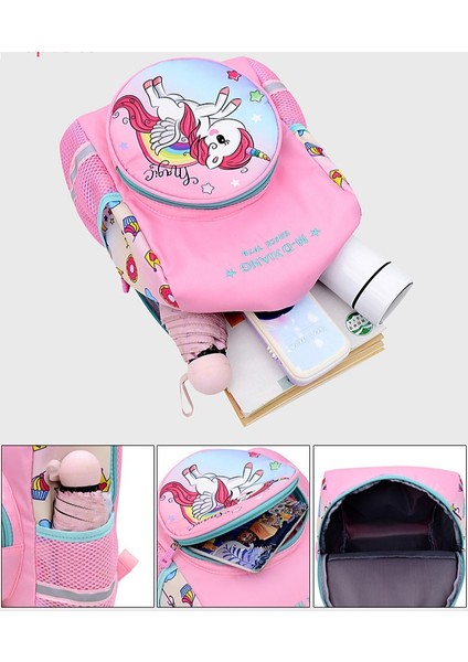 Çocuk Okul Çantası Tek Boynuzlu At Karikatür Öğrenci Sırt Çantası (Yurt Dışından) fiyatları