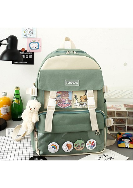 Öğrenci Okul Çantası Büyük Kapasiteli Sırt Çantası (Dörtlü Set) (Yurt Dışından) modelleri