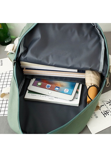 Öğrenci Okul Çantası Büyük Kapasiteli Sırt Çantası (Dörtlü Set) (Yurt Dışından) fırsatları