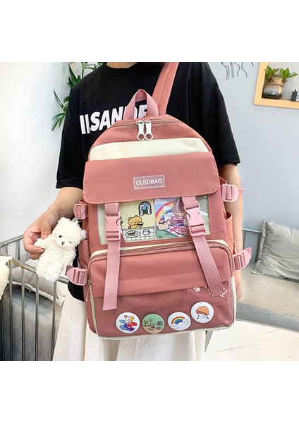 Öğrenci Okul Çantası Büyük Kapasiteli Sırt Çantası (Dörtlü Set) (Yurt Dışından) indirimleri