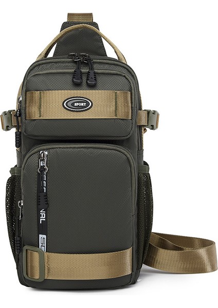 Büyük Kapasiteli Crossbody Çanta Erkek Su Geçirmez Göğüs Çantası (Yurt Dışından)