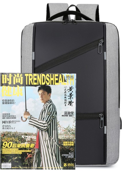 Büyük Kapasiteli Öğrenci Okul Çantası USB Şarj Sırt Çantası Eğlence Bilgisayar Çantası (Yurt Dışından) indirimleri