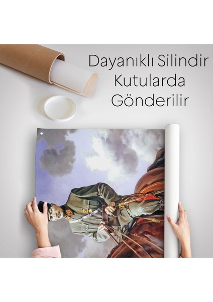 At Üstündeki Mustafa Kemal Atatürk Duvar ÖRTÜSÜ-HALISI-6462