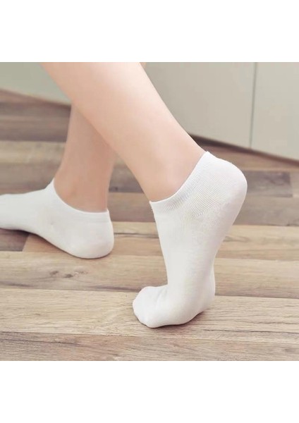 10 Çift Beyaz-Gri-Siyah Çorap 10 Lu Ekonomik Paket