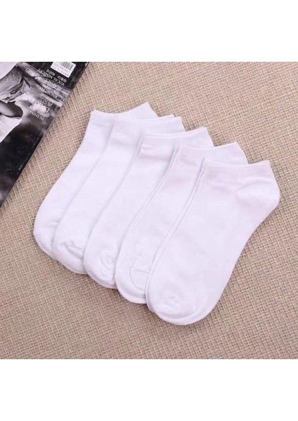 10 Çift Beyaz-Gri-Siyah Çorap 10 Lu Ekonomik Paket