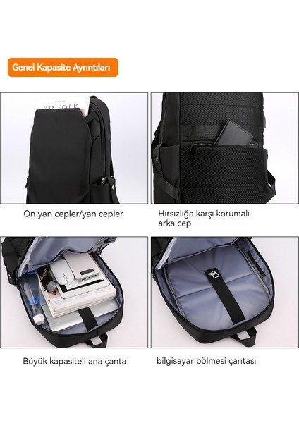 Zizi'nin Yeni USB Bilgisayar Sırt Çantası, Lise Öğrenci Çantası, Açık Hava Dağcılık Çantası (Yurt Dışından) modelleri