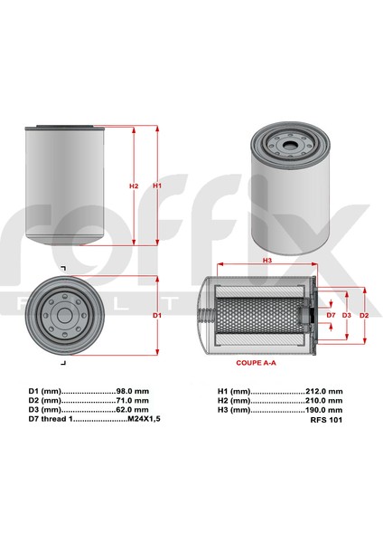 Roffıx Separatör Filtresi Rfs 101