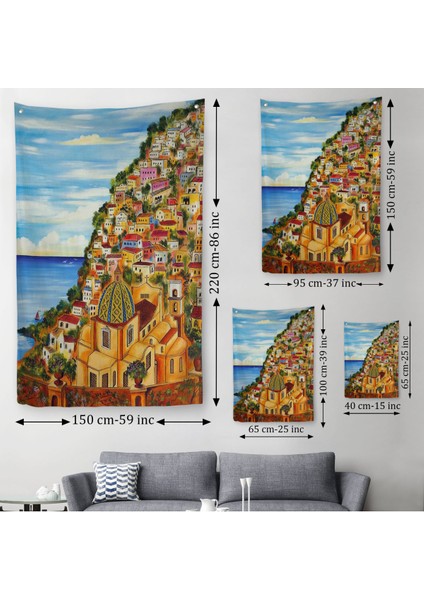 Roberto Gagliardi'nin Positano Isimli Duvar Örtüsü - HALISI-6328 modelleri