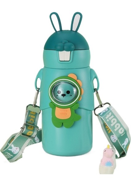 Termos Bardak Taşınabilir Saman Düşme Önleyici Su Bardağı 500ML (Yurt Dışından)