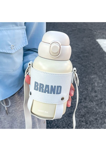 Basit Çapraz Açıklıklı Çelik Yalıtımlı Su Şişesi, 600 ml (Yurt Dışından)