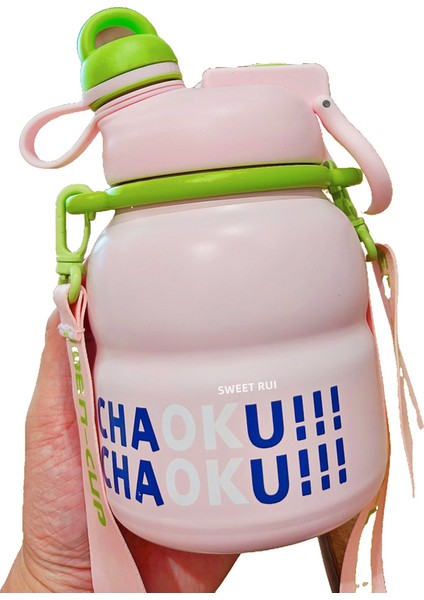 Yaratıcı Çift Içecek Çelik Yalıtımlı Su Şişesi 750ML (Yurt Dışından)