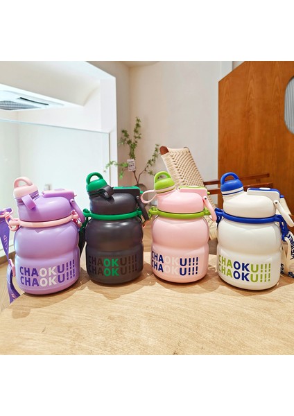 Yaratıcı Çift Içecek Çelik Yalıtımlı Su Şişesi 750ML (Yurt Dışından)