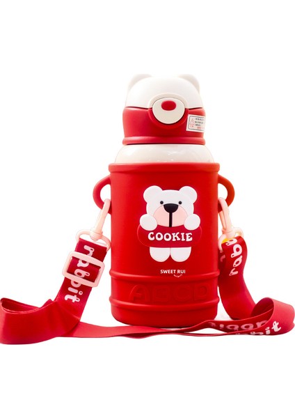 Bear Taşınabilir Çapraz Açıklıklı Çelik Yalıtımlı Su Şişesi, 500ML (Yurt Dışından)