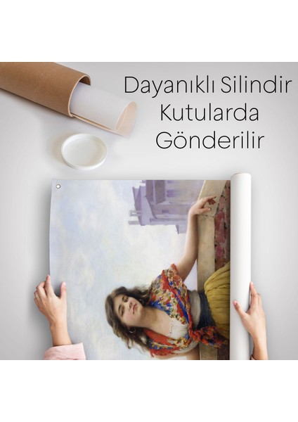 The Watercarrier Eugene De Blaas Su Taşıyan Kız Duvar ÖRTÜSÜ-HALISI-6435 fırsatları