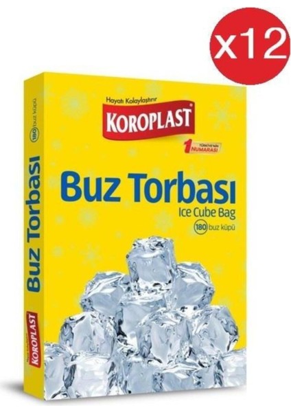 Buz Torbası 196 Küp X12 Pake