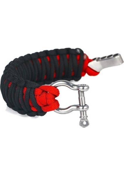 Paracord Survival King Cobra Bileklik 3 Kademeli Metal Omega Klips modelleri