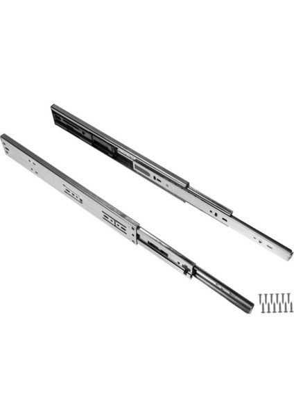 50 cm Frenli Teleskopik Bilyalı Çekmece Rayı