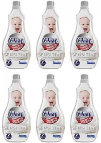 Konsantre Çamaşır Yumuşatıcısı Sensitive 1440 ml 6 Adet
