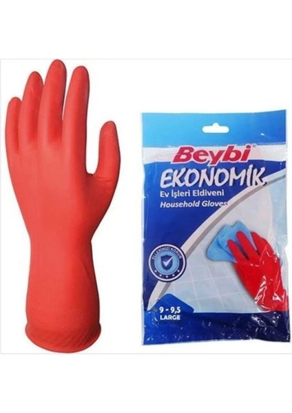 Ekonomik Bulaşık Eldiveni L Beden 5 Çift