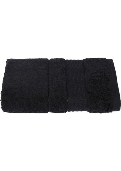 Trendy Siyah El-Yüz Havlusu